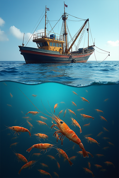 صادرات شاه میگو